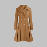 Double-Breasted Belted Trench Coat Dress