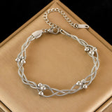 Women's Braided Snake Chain Stainless Steel Bracelet