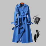 Belted Double-Breasted Trench Coat
