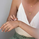 Women's Fine Paperclip Chain Bracelet, 14K Gold Plated