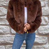 Women's High-Collar Zip-Up Autumn Jacket