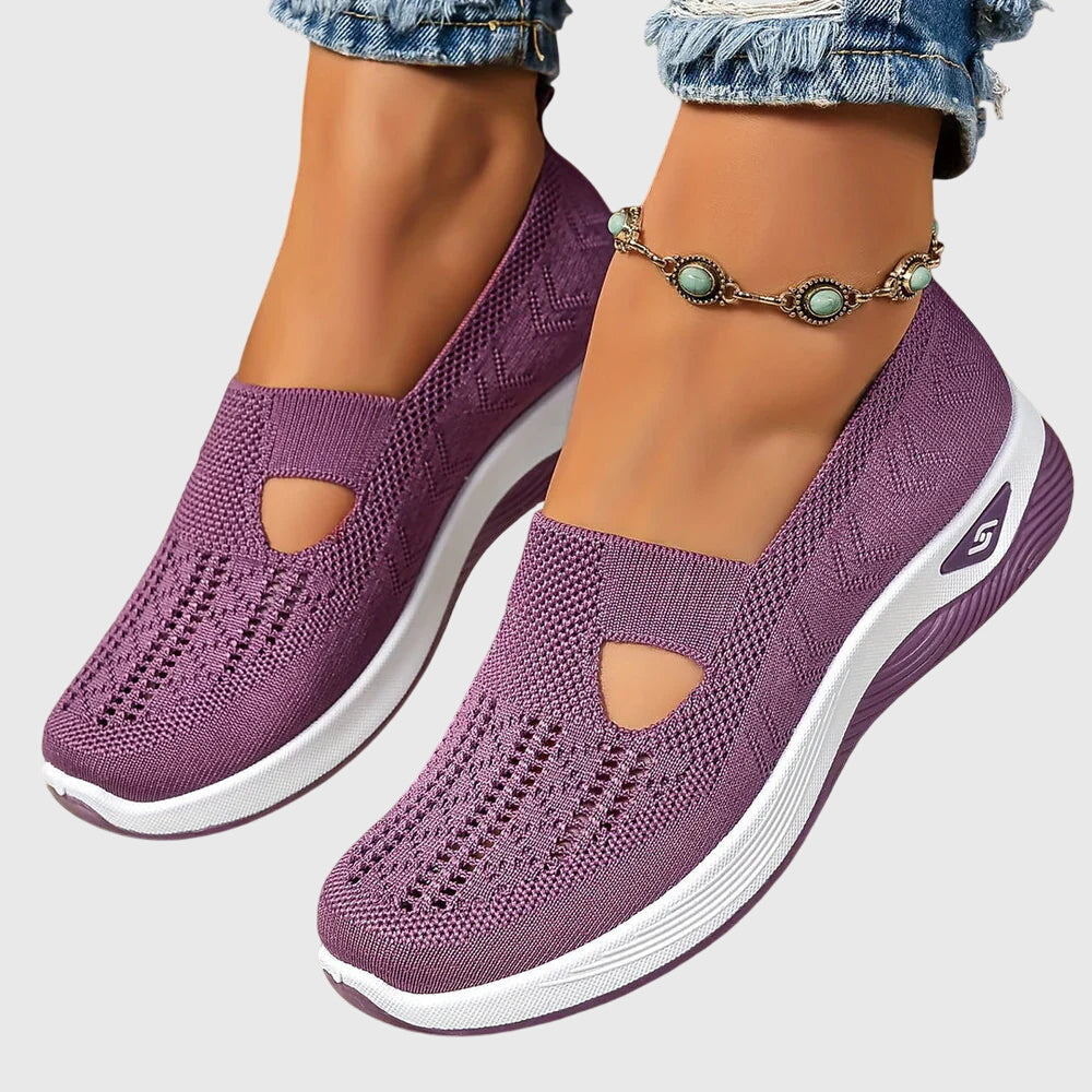 Breathable Slip-On Knit Trainers