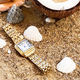 Women's Square Roman Numeral Quartz Watch
