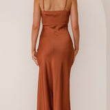 Soléane | Silk Touch Slit Maxi Dress