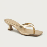 Women's Strappy Open-Toe Kitten Heel Sandals