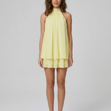 Halter Neck Layered Mini Dress
