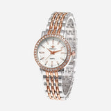 Women's Quartz Watch with Sparkling Bezel