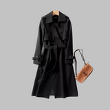 Belted Double-Breasted Trench Coat