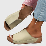 Open Toe Slip-On Clog Sandals