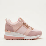 Women's Lace-Up Cushioned Platform Sneakers