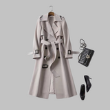 Belted Double-Breasted Trench Coat