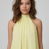 Halter Neck Layered Mini Dress