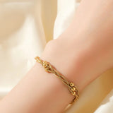 Women's Braided Snake Chain Stainless Steel Bracelet