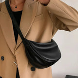 Women's Crescent Crossbody Bag with Adjustable Strap