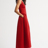 Sleeveless Printed Midi Dress