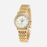 Women's Quartz Watch with Sparkling Bezel