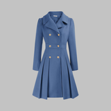 Double-Breasted Belted Trench Coat Dress