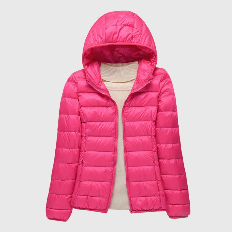 Hooded Lightweight Quilted Puffer Jacket