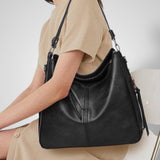 Large Multi-Strap Shoulder Bag with Pouch