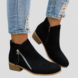Women's Side Zip Cushioned Ankle Boots