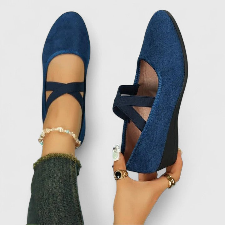 Pointed Toe Ankle Strap Flats