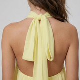 Halter Neck Layered Mini Dress