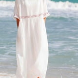 Gathered Waist Maxi Dress