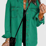 Oversized Button Front Shacket