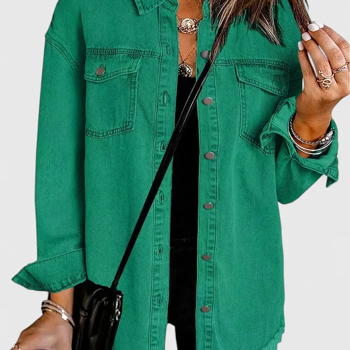 Oversized Button Front Shacket