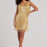Veloura | Elegant V-Neck Dress