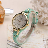 Women's Quartz Watch with Vegan Leather Strap