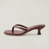Women's Strappy Open-Toe Kitten Heel Sandals