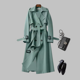 Belted Double-Breasted Trench Coat