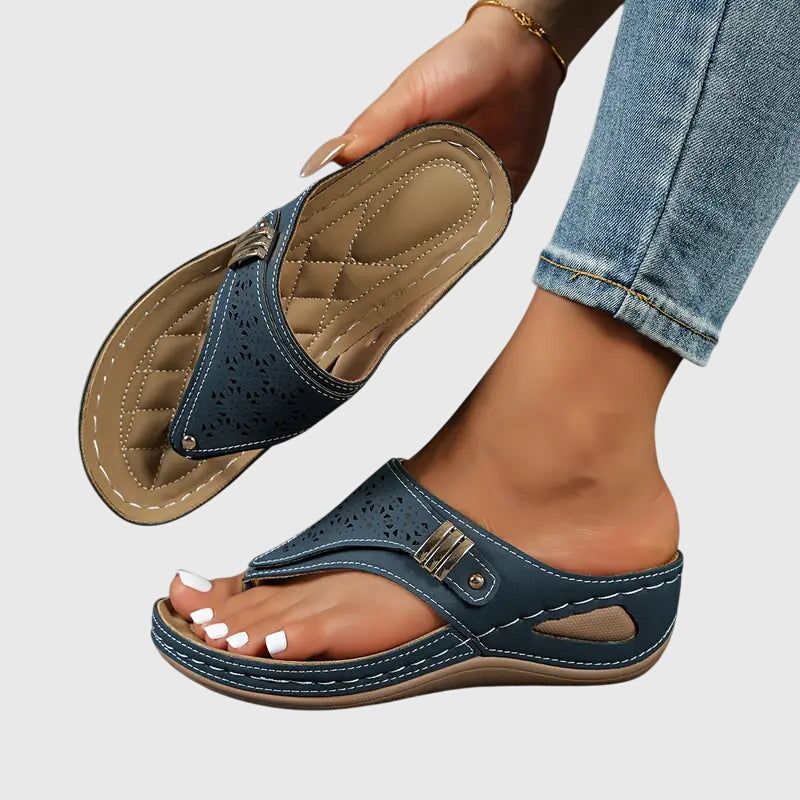 Adjustable Cutout Clog Sandals