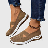 Breathable Slip-On Knit Trainers