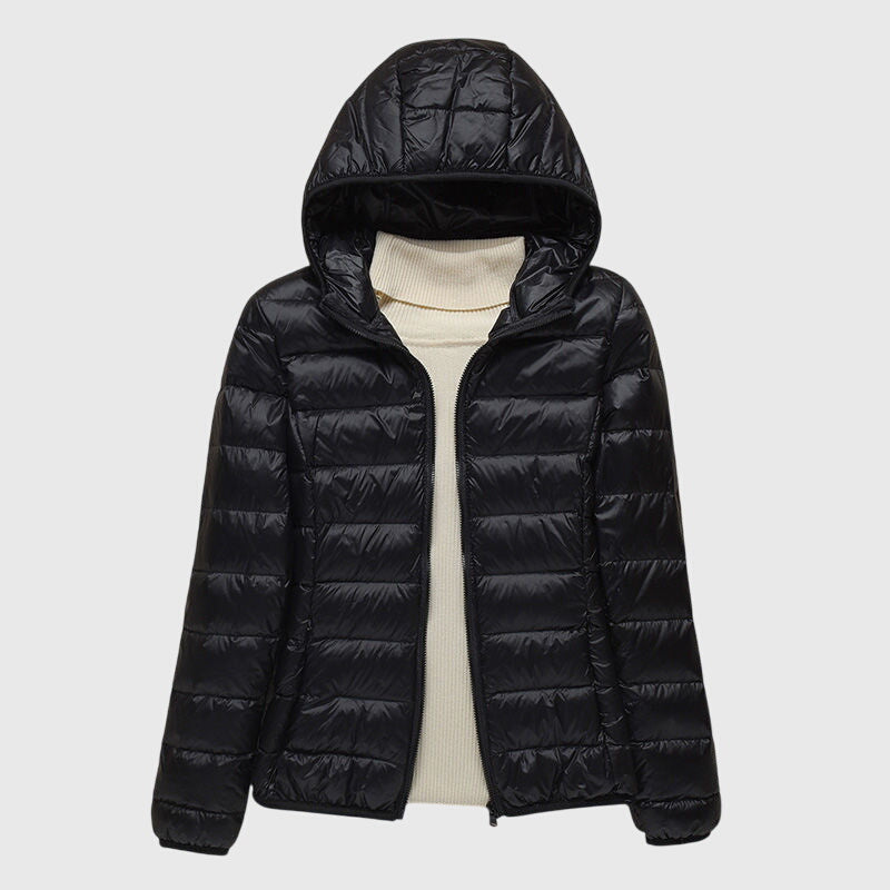 Hooded Lightweight Quilted Puffer Jacket