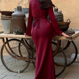 Noélisse | Long Sleeve Flowing Maxi Dress