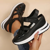 Cutout Sport Platform Sandals