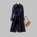 Belted Double-Breasted Trench Coat