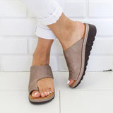 Wide Strap Slip-On Sandals