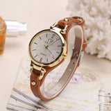 Women's Quartz Watch with Vegan Leather Strap