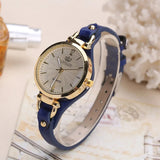 Women's Quartz Watch with Vegan Leather Strap