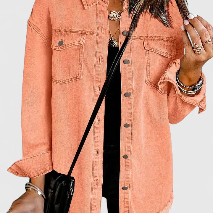 Oversized Button Front Shacket