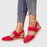Closed Toe Slingback Espadrille Sandals