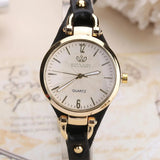 Women's Quartz Watch with Vegan Leather Strap