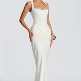 Ruched Bodycon Maxi Dress
