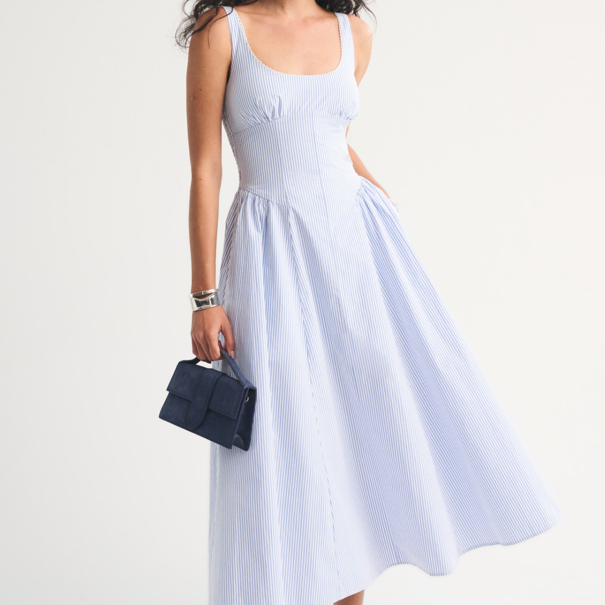 Sleeveless Printed Midi Dress