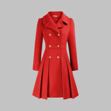 Double-Breasted Belted Trench Coat Dress