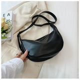 Women's Crescent Crossbody Bag with Adjustable Strap
