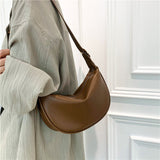 Women's Crescent Crossbody Bag with Adjustable Strap